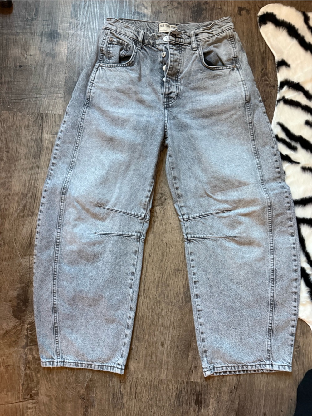 We The Free Light Gray Boyfriend Jeans